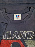 Vintage Russell Shirt Baseball Atlanta Braves 1995 Made In USA Dunkelblau L