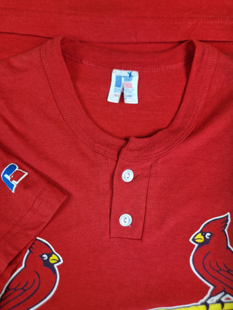 Vintage Russell Shirt Baseball Cardinales Rot M