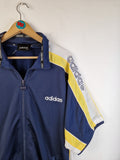 Vintage Adidas Sportanzug Adibreak Blau Gelb (D7) L-XL