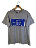 Vintage Bubba Gump Shirt 2003 "Run Forrest/Stop Forrest" Backprint Grau M