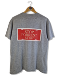 Vintage Bubba Gump Shirt 2003 "Run Forrest/Stop Forrest" Backprint Grau M