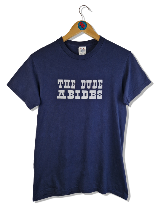 Vintage Delta Pro Weight Shirt The Big Lebowski "The Dude abides" Dunkelblau S