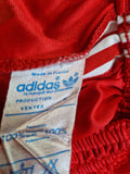 Rare! Vintage Adidas Shorts Glanz Sprinter Ventex Made In France Rot Weiß (50) M