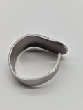 Upcycling Besteckschmuck Ring Stainless Steel Silber Optik