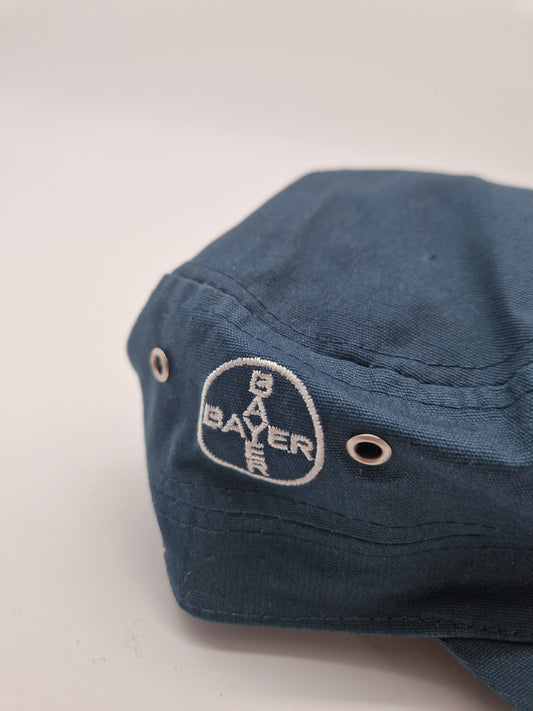 Vintage Bayer Cap Basic Blau