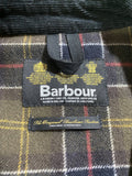 Basic Barbour Wachsjacke Cordkragen Schwarz L