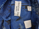 Christian Dior Paris Blau Grau Hemd M